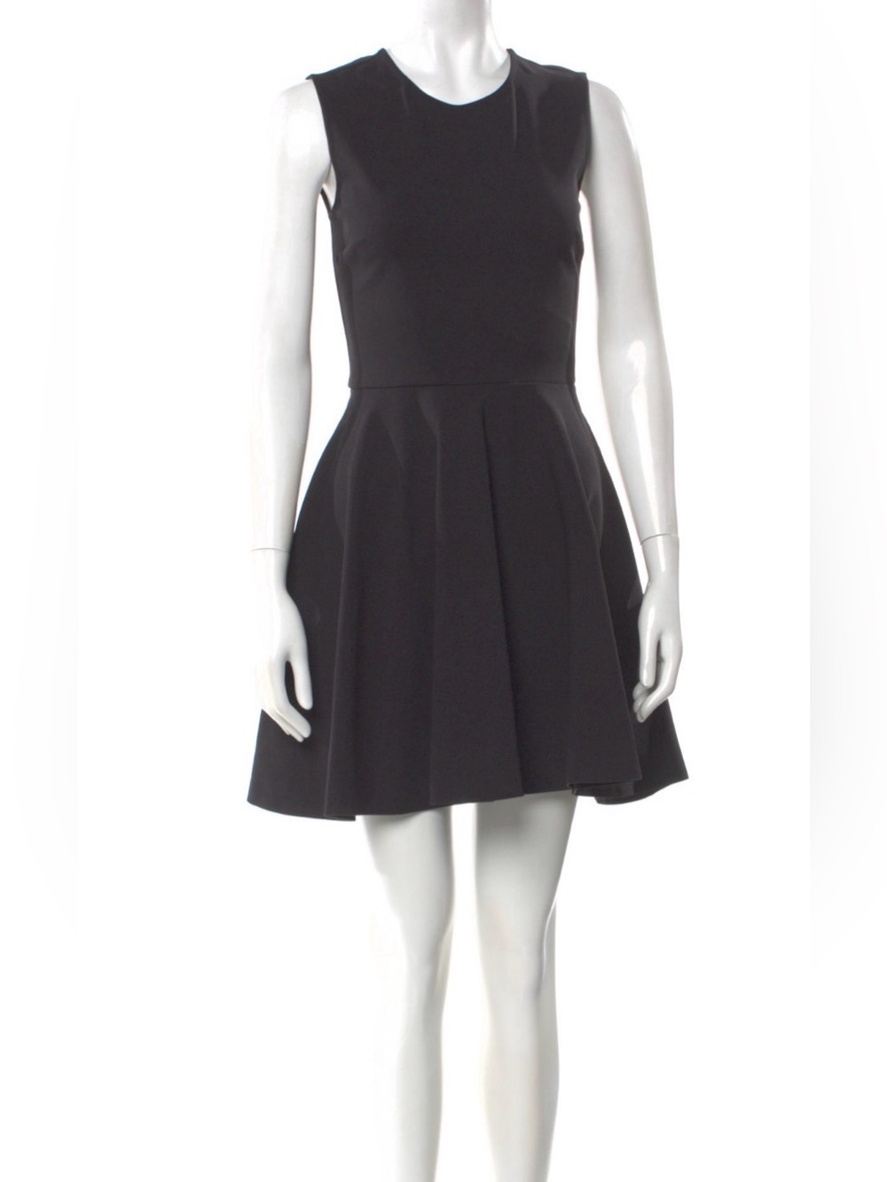 Diane Von Furstenberg Classic Sleeveless Black Fit-and-Flare Dress